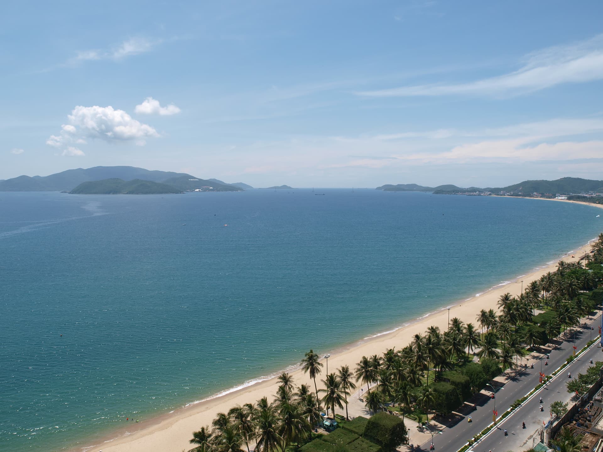 Nha Trang beachfront and coastal skyline
