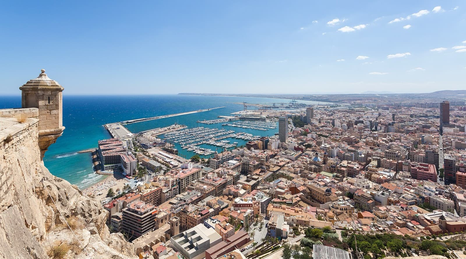 Alicante cityscape and visitor atmosphere in Spain
