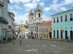 Pelourinho and the Elevador Lacerda waterfront in Salvador, Brazil