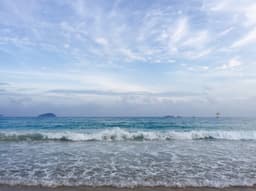 Yalong Bay and the coast of southern Hainan in Sanya, China