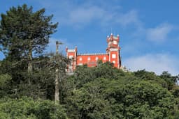 Pena Palace and the historic centre in Sintra, Portugal