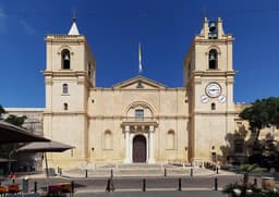 Façade of St John's Co-Cathedral in Valletta