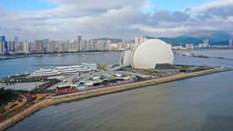 Zhuhai Opera House beside the waterfront