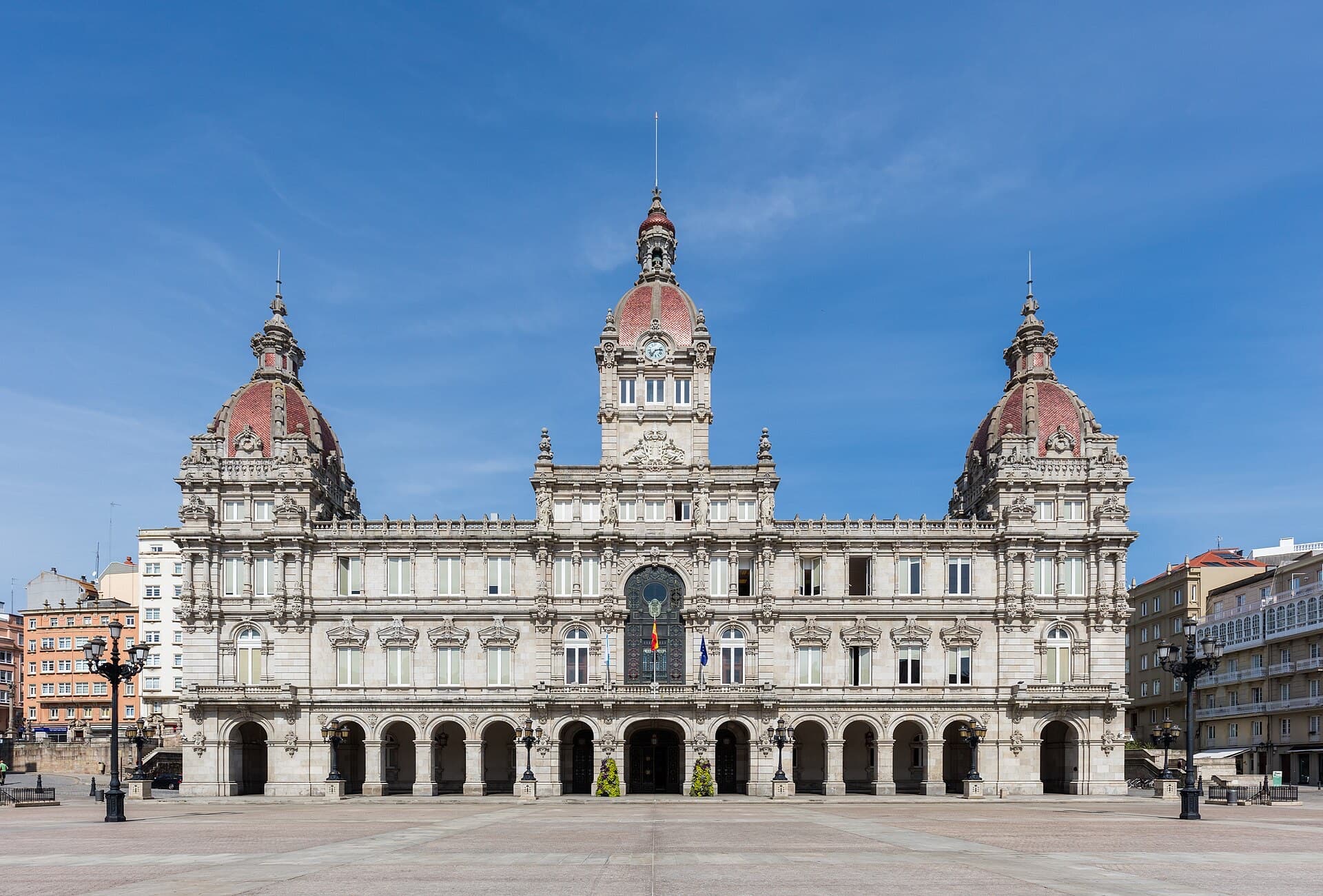 A Coruña waterfront and Atlantic city skyline