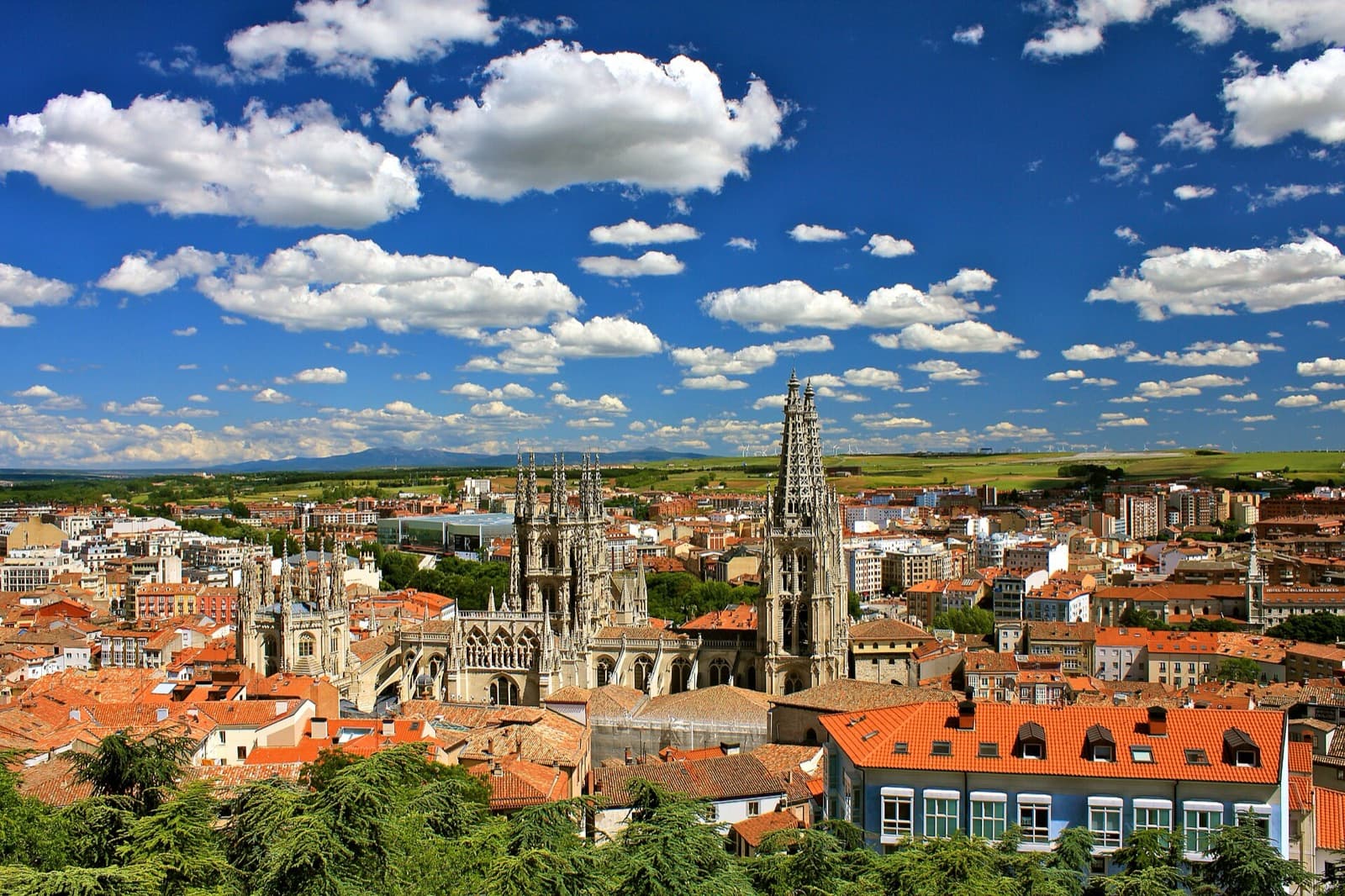 Burgos cityscape and visitor atmosphere in Spain