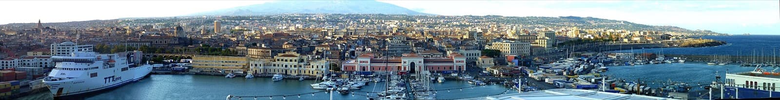 Catania cityscape and visitor atmosphere in Italy