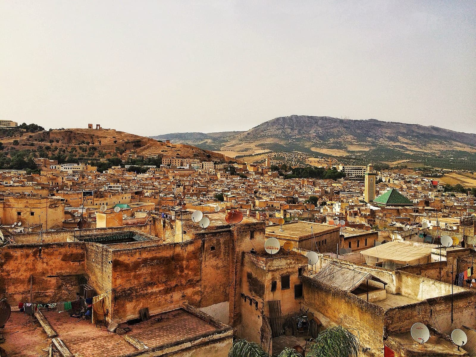 Fez cityscape and visitor atmosphere in Morocco