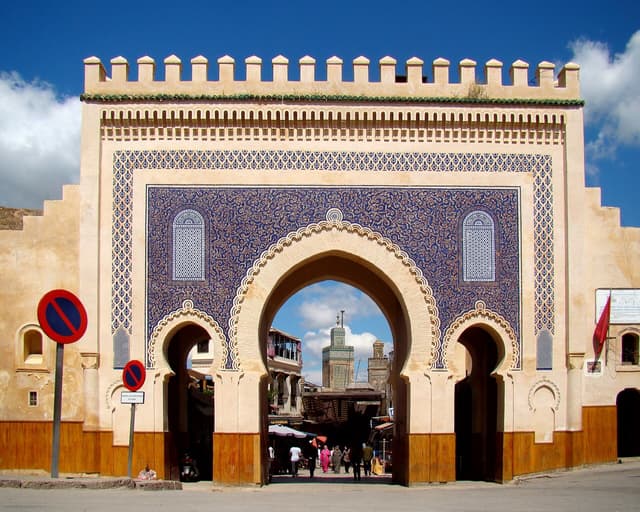 Fes el Bali and the Chouara Tannery quarter in Fez, Morocco