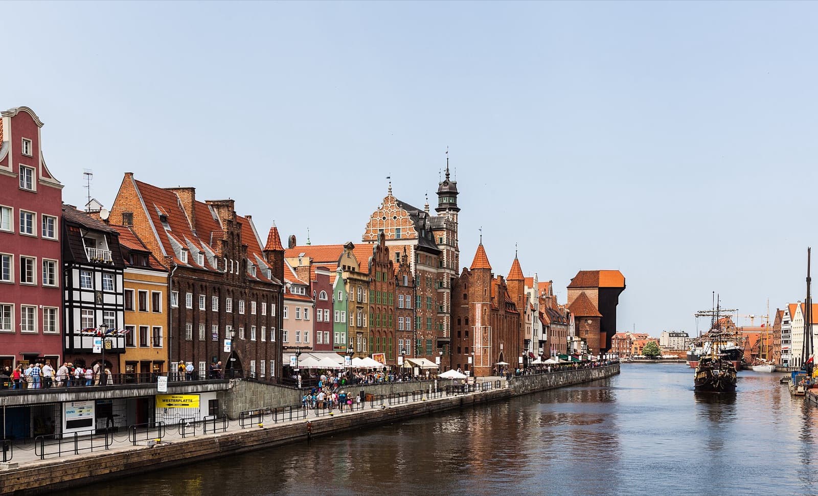 Gdańsk cityscape and visitor atmosphere in Poland