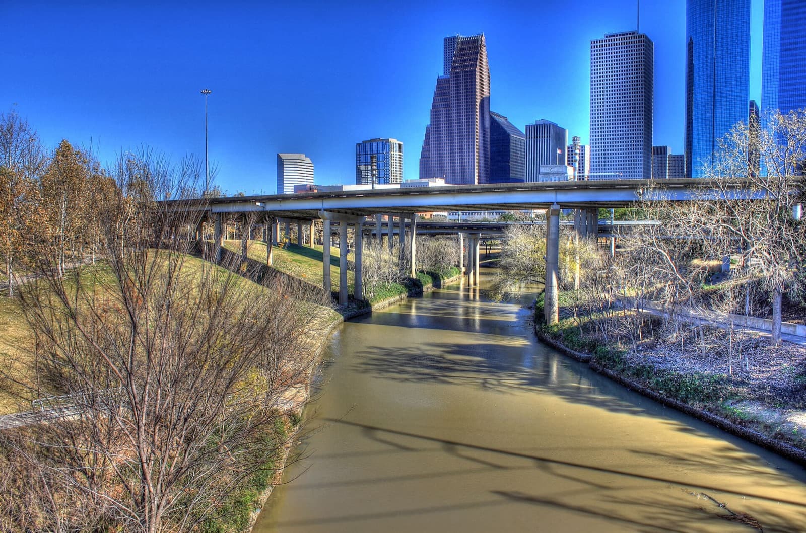 Houston cityscape and visitor atmosphere in United States