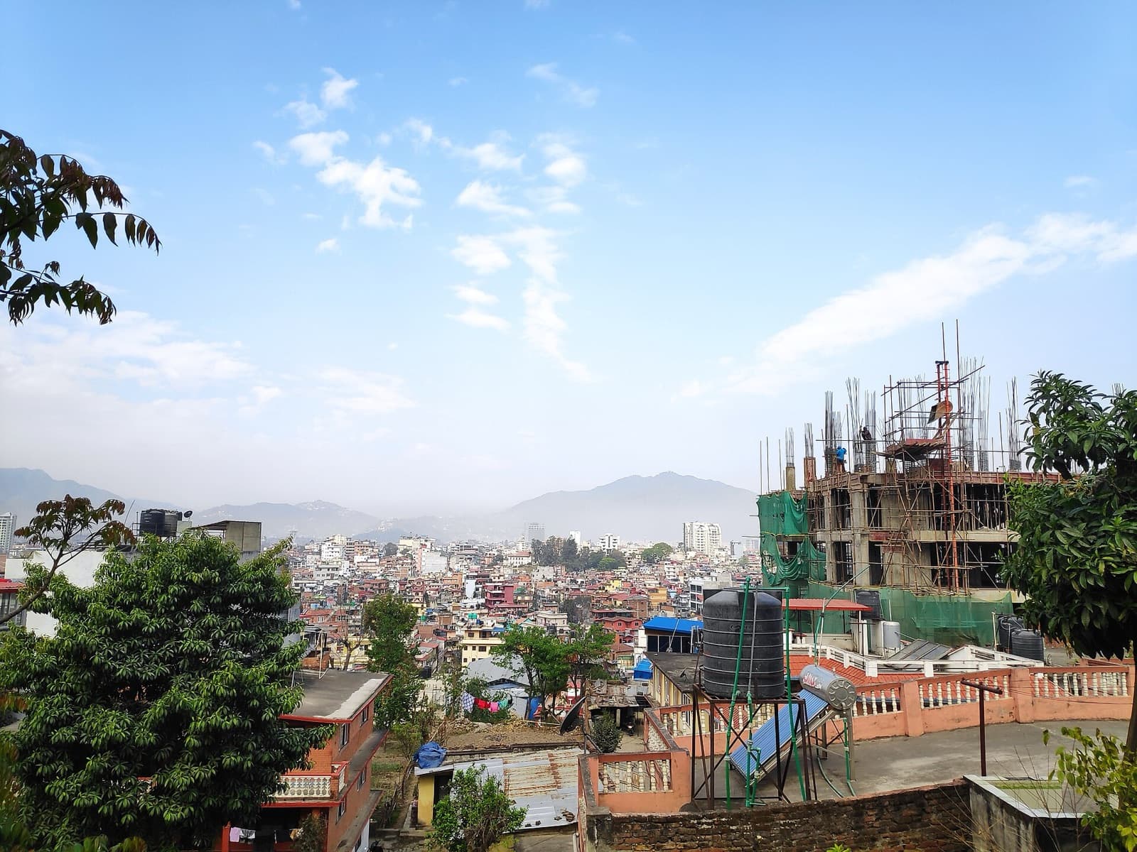 Kathmandu cityscape and visitor atmosphere in Nepal