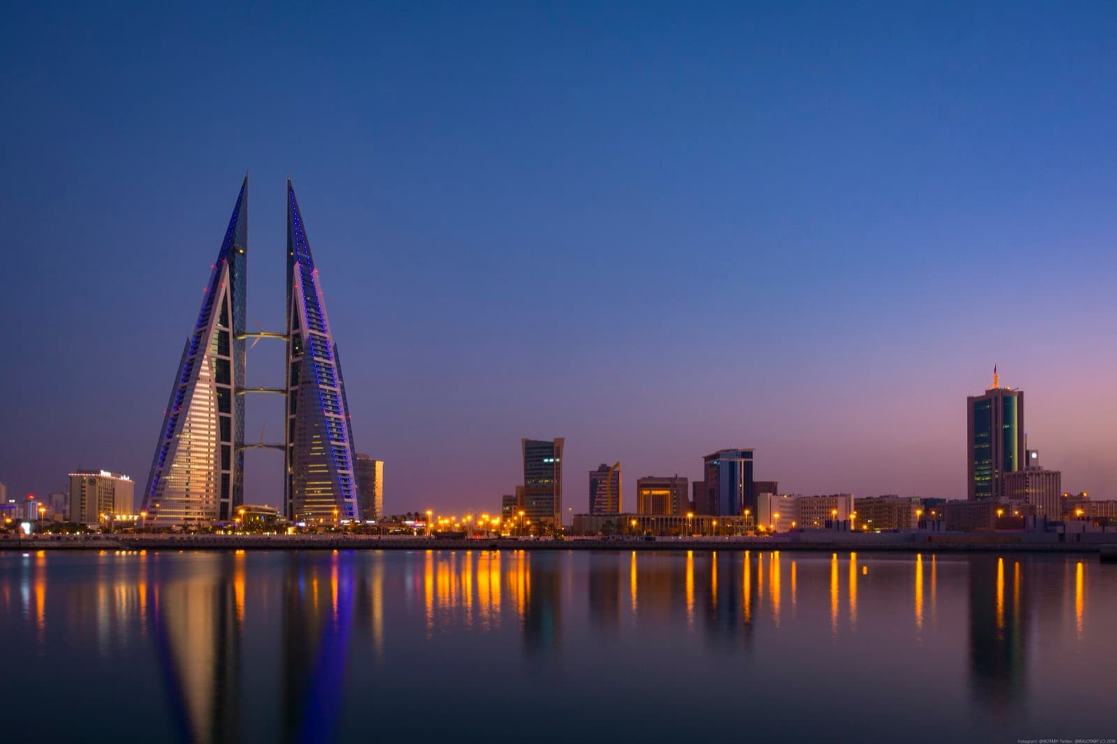 Manama cityscape and visitor atmosphere in Bahrain