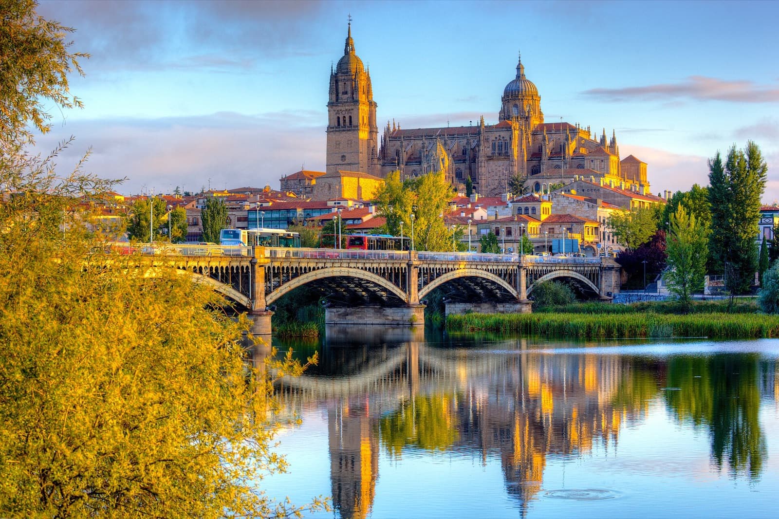 Salamanca cityscape and visitor atmosphere in Spain