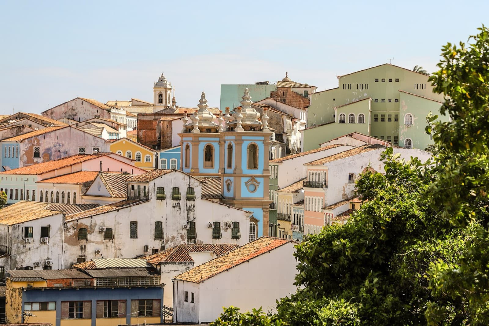 Salvador cityscape and visitor atmosphere in Brazil