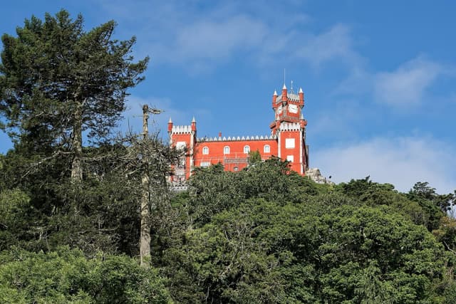 Pena Palace and the historic centre in Sintra, Portugal