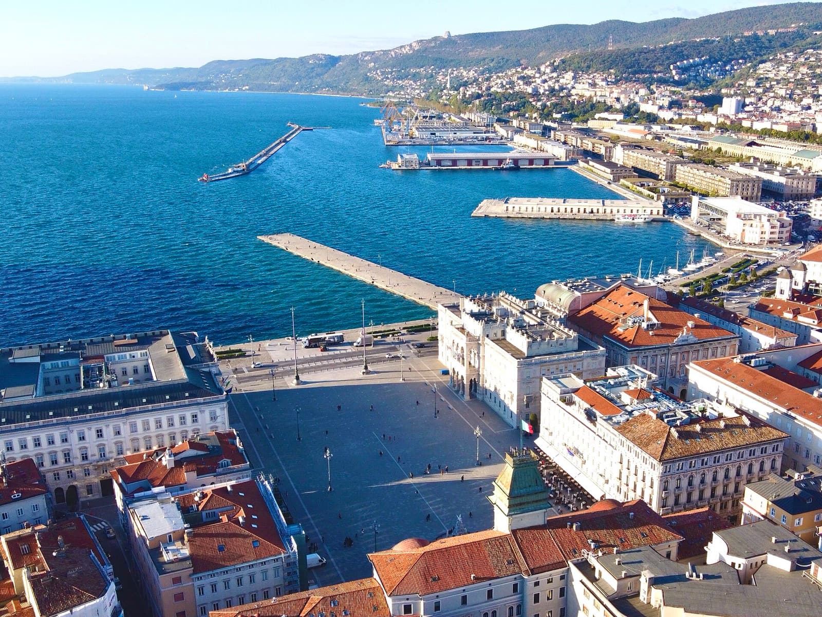 Trieste cityscape and visitor atmosphere in Italy