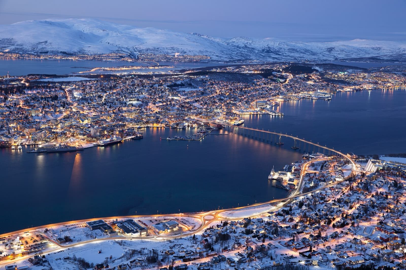 Tromsø cityscape and visitor atmosphere in Norway