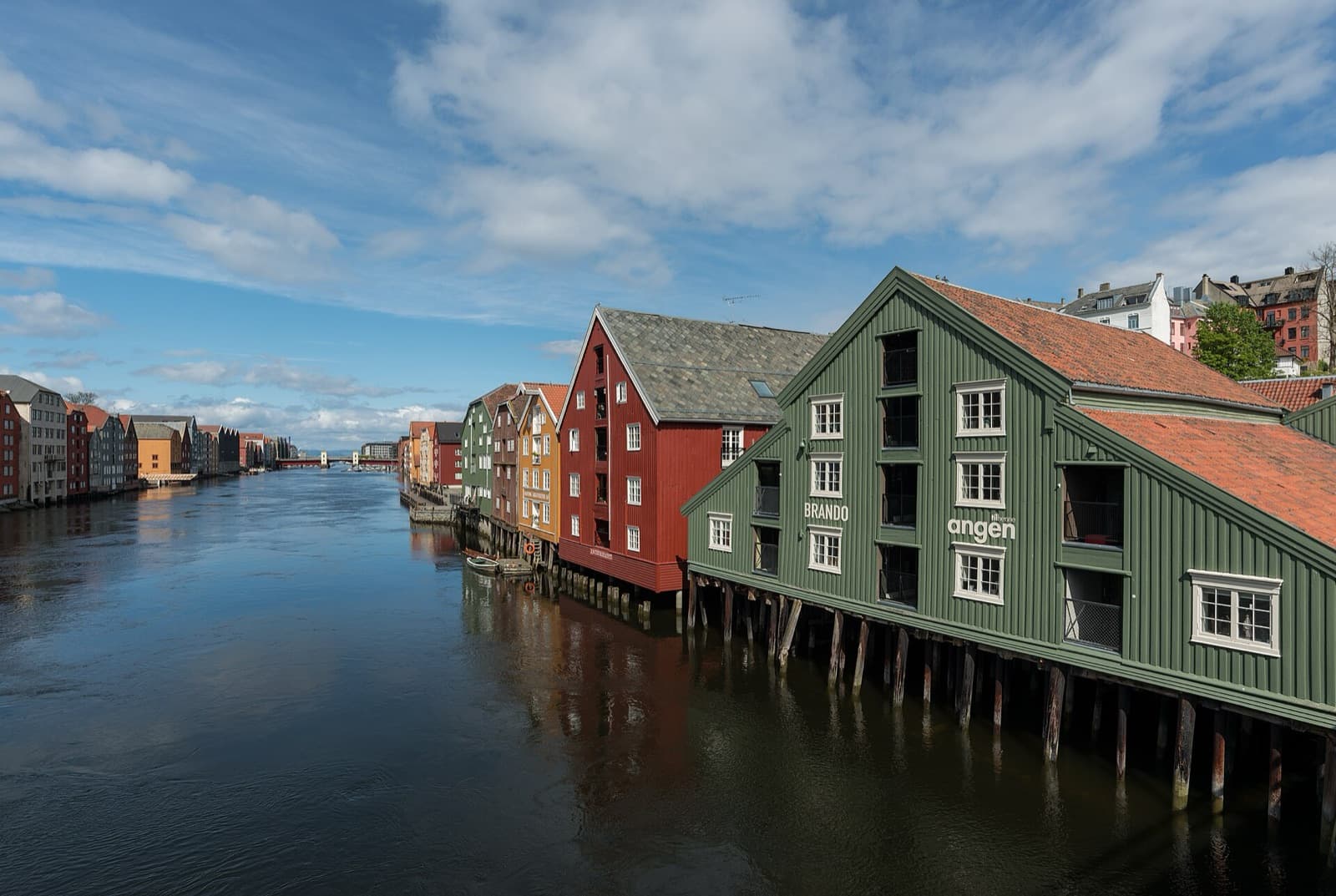 Trondheim cityscape and visitor atmosphere in Norway
