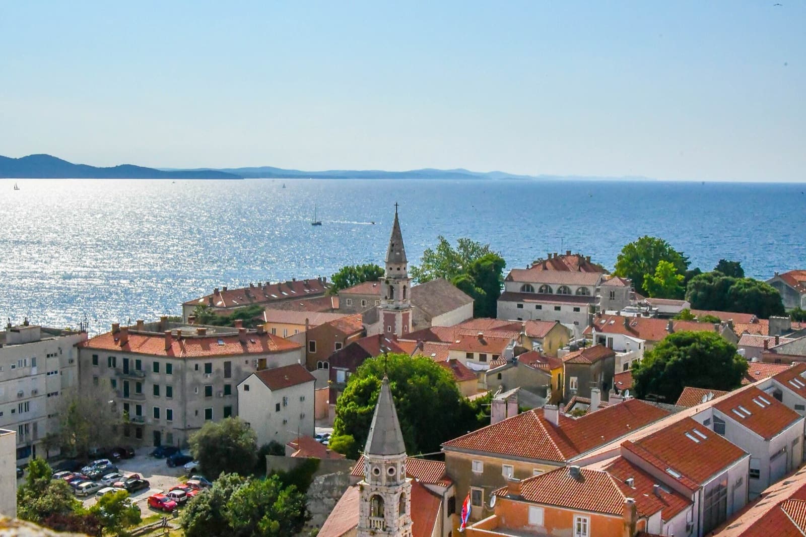 Zadar cityscape and visitor atmosphere in Croatia