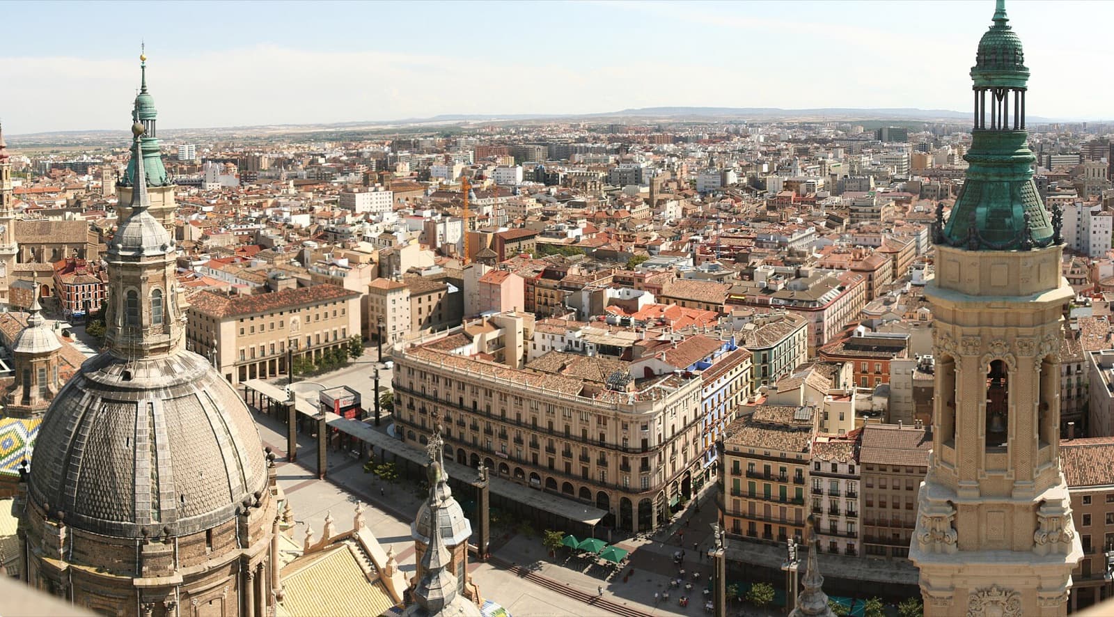Zaragoza cityscape and visitor atmosphere in Spain